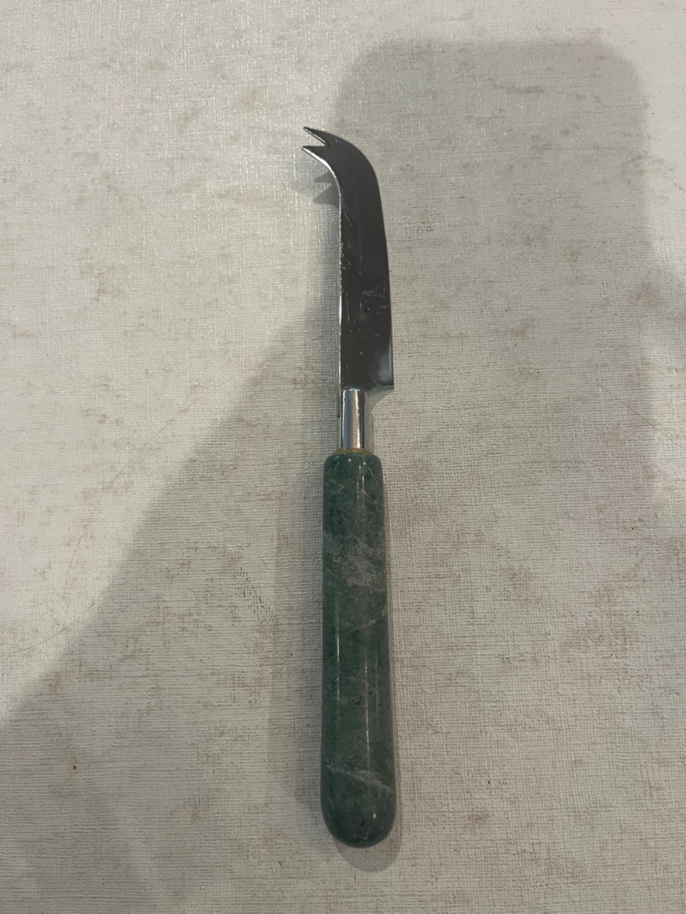 Sold Vintage Green Marble-Handle Cheese Knife. Classic. GUC!